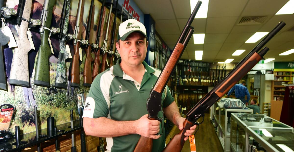 NOT NEW TECHNOLOGY: Gunpro Dubbo's Martin Bourke said the Adler A110 was similar to the IAC 5-shot and the Adler 5-shot, both of which are available. Photo: BELINDA SOOLE
