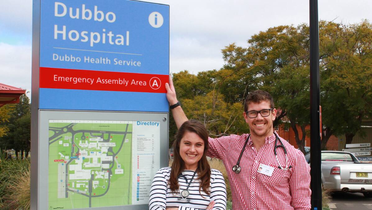 Intern: SRH Dubbo medical student Jessica Yabsley will intern at Orange, while Lars Newman will intern at Dubbo next year. Photo: Contributed