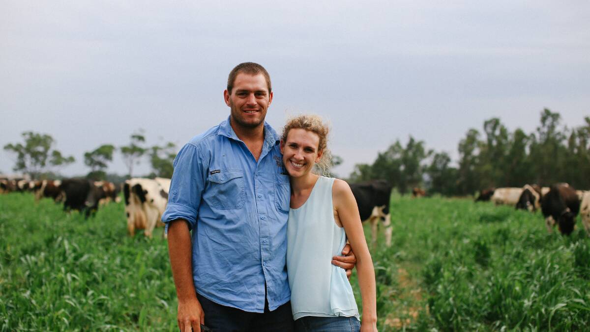 Champion dairy: Emma and Jim Elliot. Photo: Contributed.