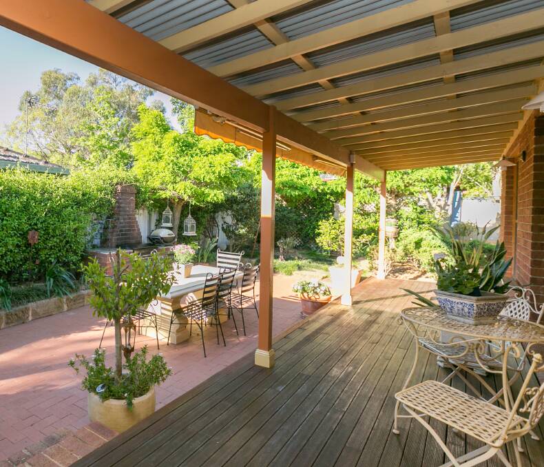 Quality: This stunning home at 30 Brigalow Avenue is complimented by a stylish timber deck outside that soaks up the northern sun. Photo: Contributed