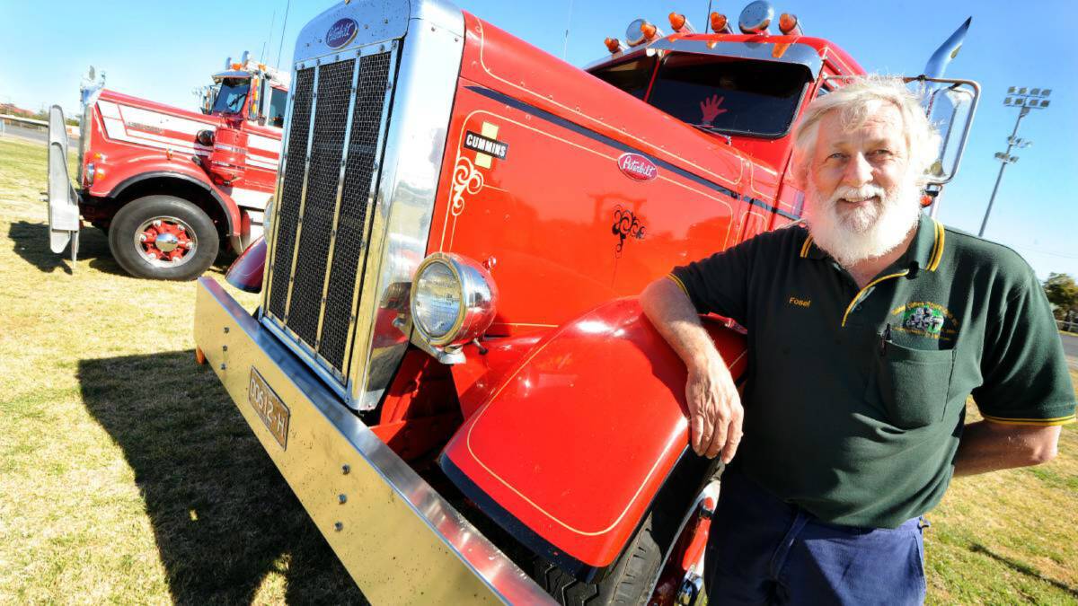 Brian Little president of the Golden Oldies Truck Club at the 2014 Dubbo Vintage Truck and Tractor Show. Photo: Belinda Soole