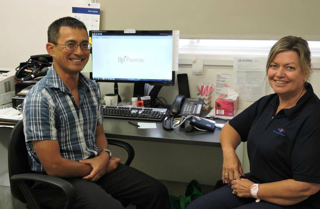 Dr Gary Wong, from Dubbo Family Doctors and Laurinne Campbell, Mental Health Professional. Photo: Supplied. 