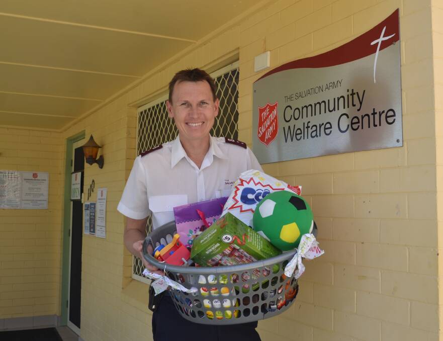 Helping those in need: Dubbo Salvation Army officer, Captain David Sutcliffe said over 100 hampers will be prepared for this year's Christmas Appeal. Photo: Taylor Jurd