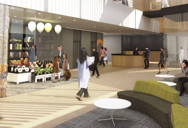 FRONT OF HOUSE: An artist's impression of Dubbo Hospital's front of house as part of its $150 million stage three and four redevelopment. Photo: Contributed