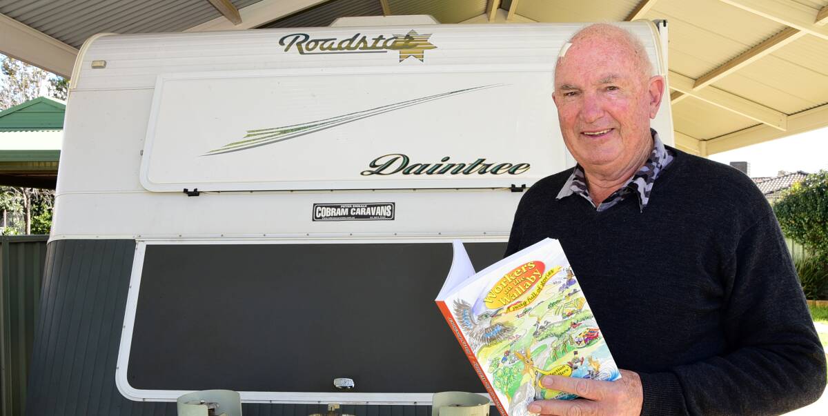 BOOK NUMBER NINE: Founder of Workabout Australia and Dubbo author Barry Brebner spent three years gathering and compiling the stories of Workabout Australia travellers for his ninth book. Photo: BELINDA SOOLE