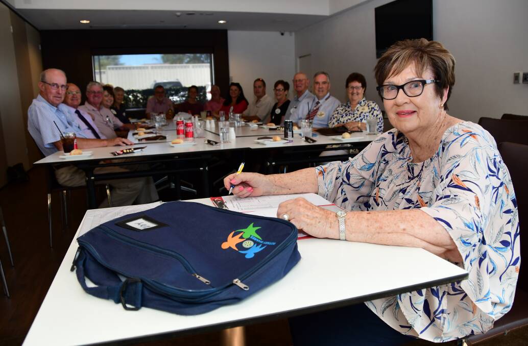 GOODBYE: The Rotary Club of Dubbo Macquarie will miss Judy Jakins AM who is moving to Goondiwindi. Photo: BELINDA SOOLE