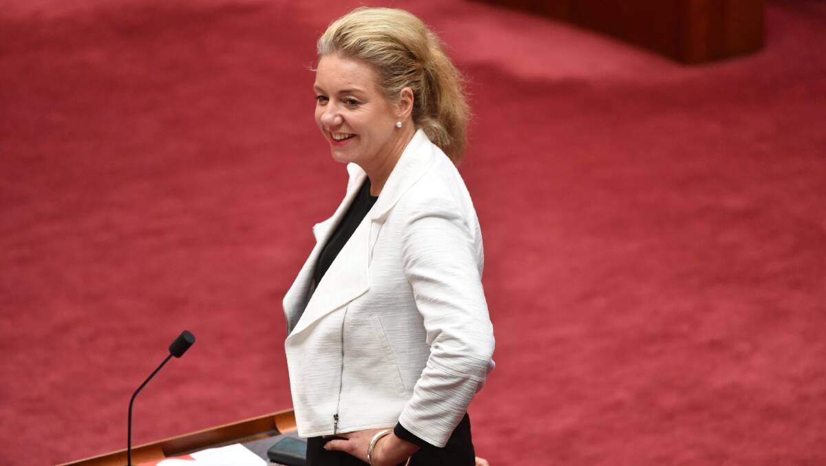 FEBFAST: Federal Rural Health Minister Bridget McKenzie has stopped her "sugar intake" this February in support of febfast. Photo: MICK TSIKAS/ AAP