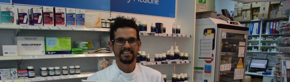 DEADLINE: Dubbo pharmacist Kaail Bohm is telling customers that medicines containing codeine will be prescription-only from February 1. Photo: FAYE WHEELER