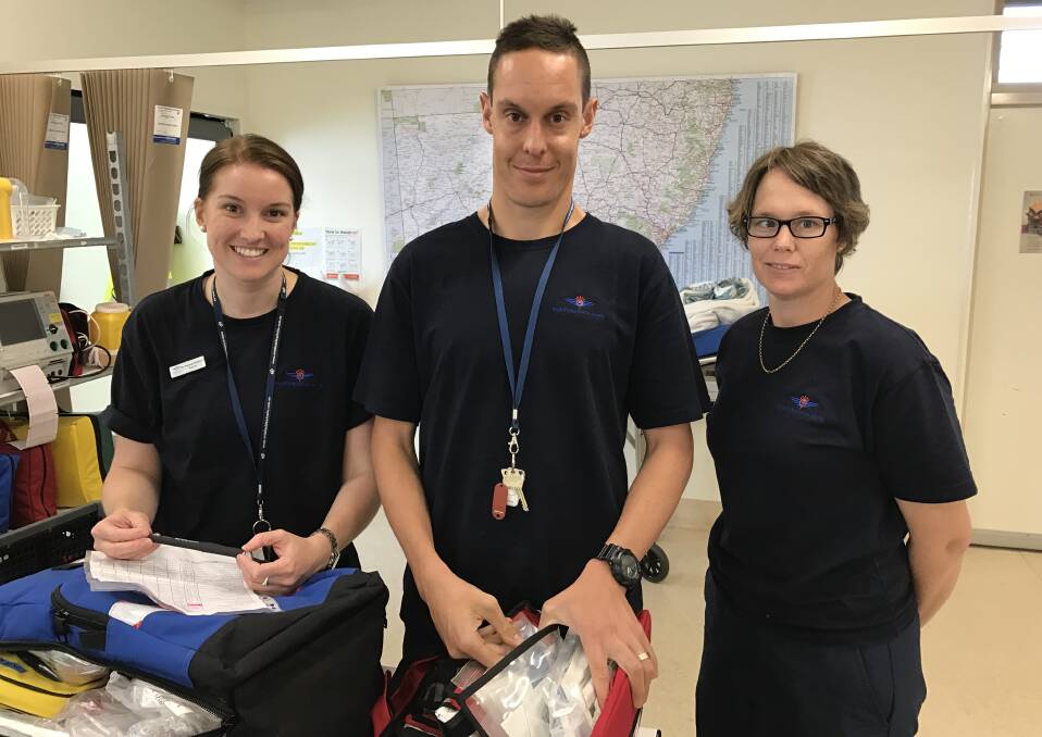 NEW RECRUITS:  Dr Shannon Townsend, Dr Alexander Matthews and Dr Karen Furlong are the new recruits at the Royal Flying Doctor Service South Eastern Section Dubbo Base. Photo: Contributed