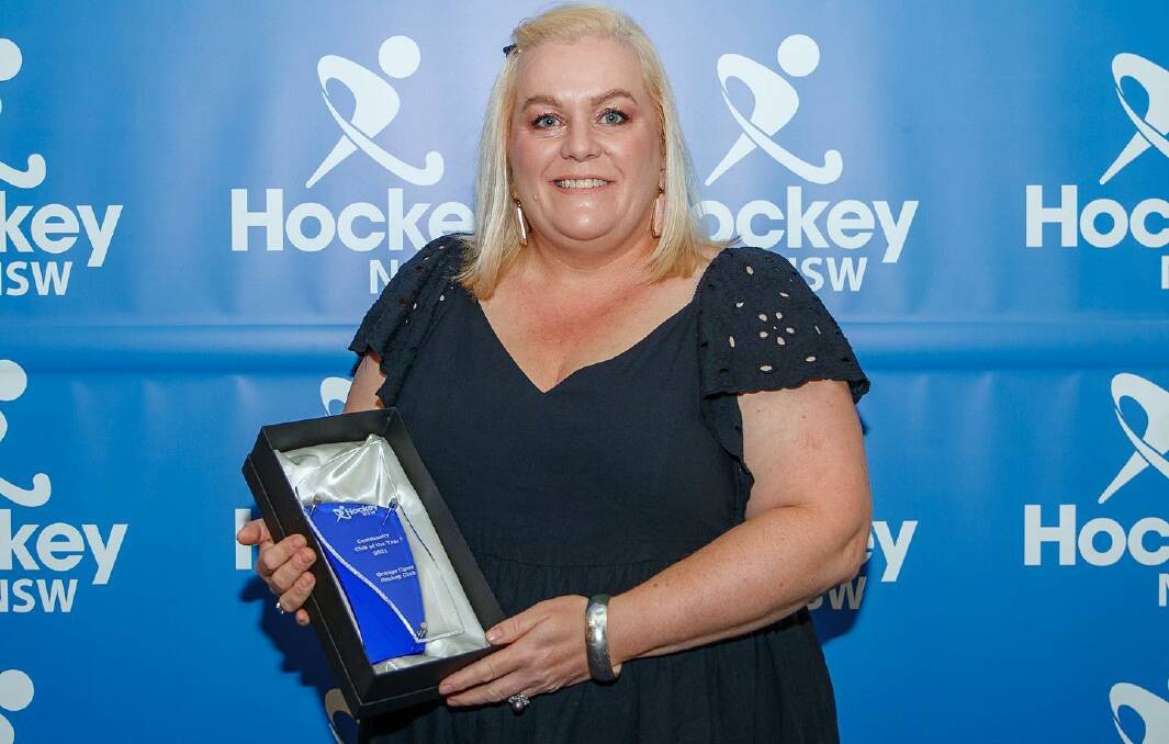 WELL DESERVED: Janeen Toner-Wasil was proud as punch when her beloved CYMS were named winners of Hockey NSW's Community Club of the Year. Photo: HOCKEY NSW.