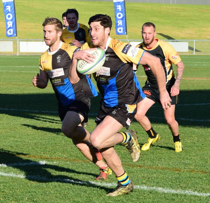 HERE TO HELP: Chad Ashton returns from injury to the CSU team in their Blowes Clothing Cup match at home against Orange Emus on Saturday. The match is also the club's Old Boys day. Photo: BELINDA SOOLE 070216csu1