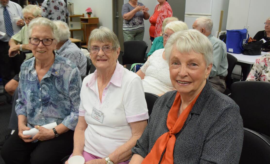 Planning for the future: President of the CPSA of NSW Grace Brinckley OAM discusses life after retirement with Joan Teale and Wilma Ryan.