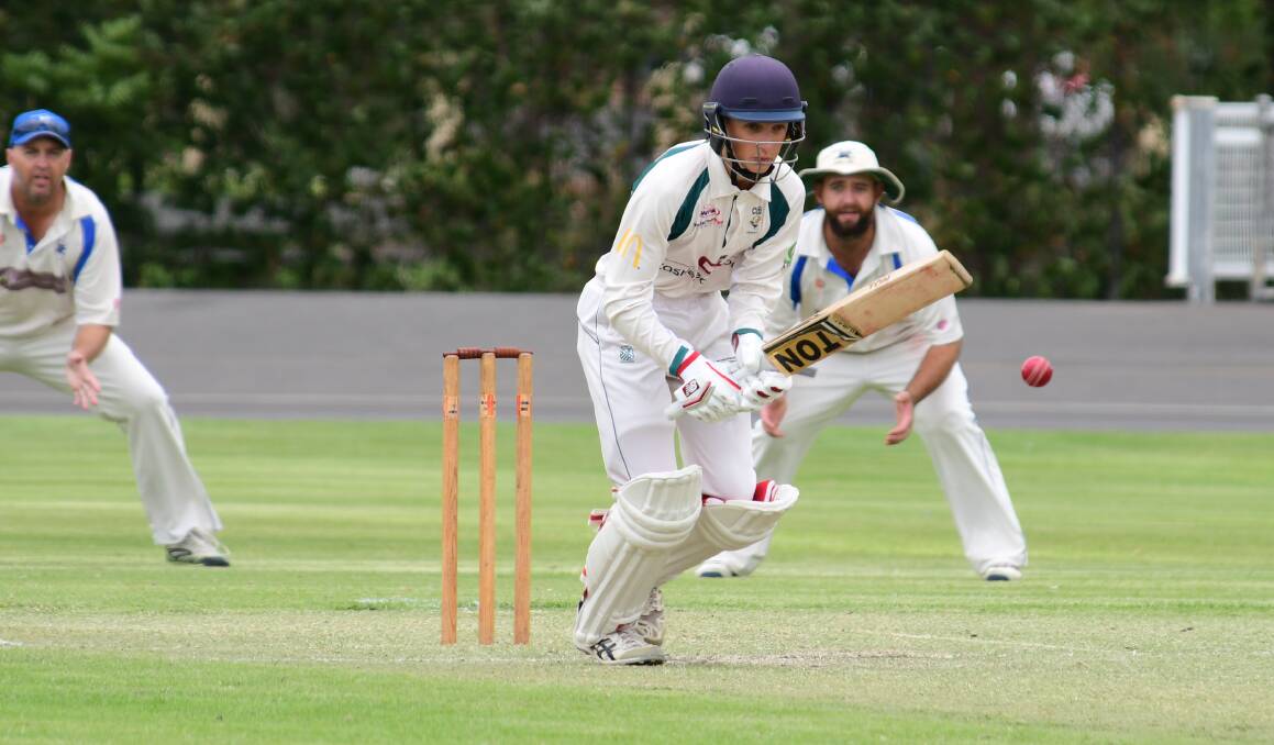 IMPACT: The maturity of Cougars junior Tom Coady  was praised on Saturday after he compiled a classy 74 for CYMS in the RSL-Whitney Cup win over Macquarie at No. 1 Oval. Photo: BELINDA SOOLE