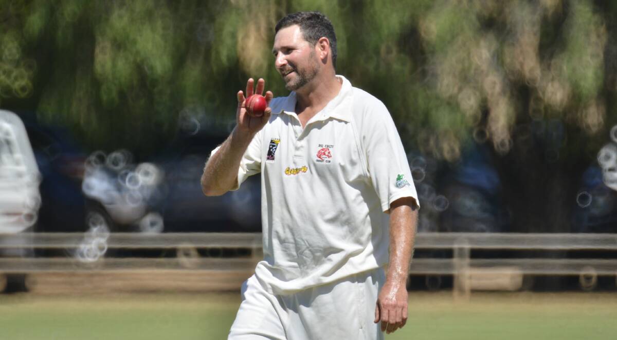 HE'S BACK: Tim Cox has returned to the fold in the second half of the season and he claimed two wickets for RSL-Colts during Saturday's win. Photo: BELINDA SOOLE