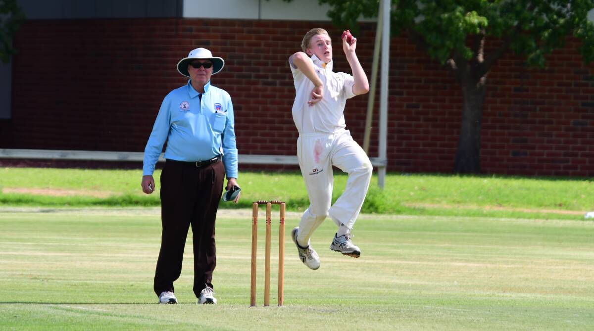 VALIANT IN DEFEAT: Henry Railz claimed five wickets for South Dubbo on Saturday but it wasn't enough as his side went down by 68 runs to Newtown in the latest round of RSL-Whitney Cup action. Photo: BELINDA SOOLE