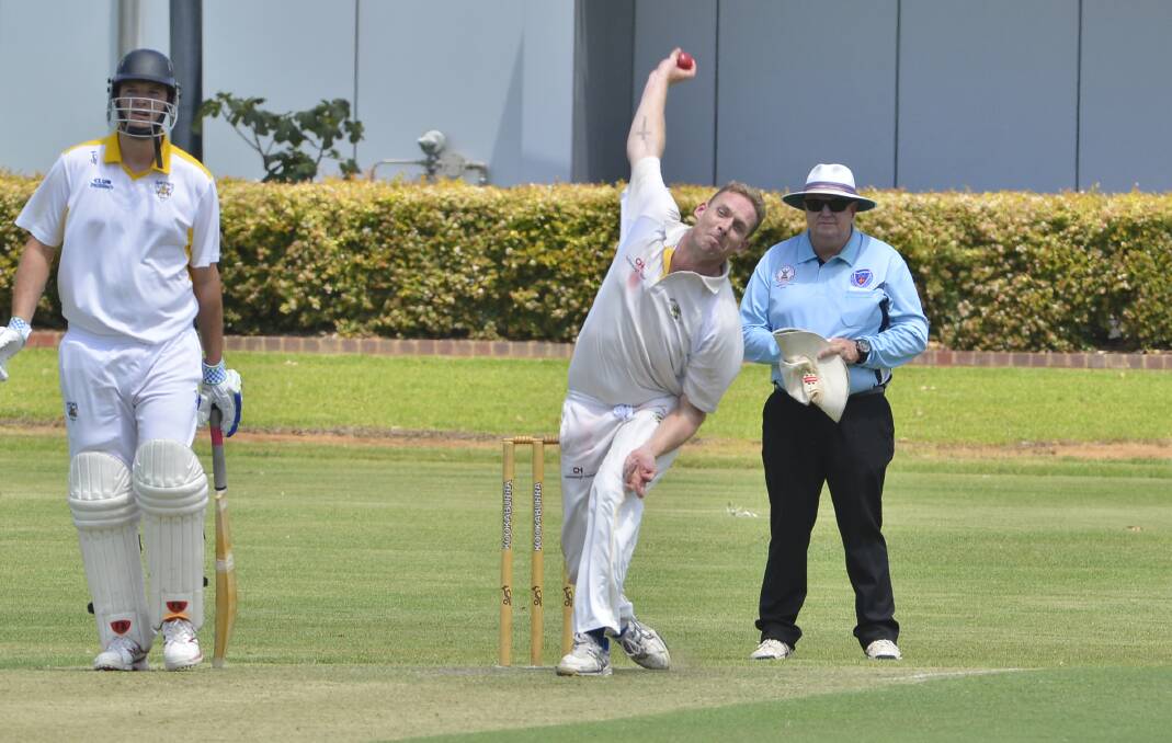 ALL-ROUND EFFORT: After getting through some overs last week, Adam Wells will be keen on spending some time in the middle on Saturday. Photo: BELINDA SOOLE