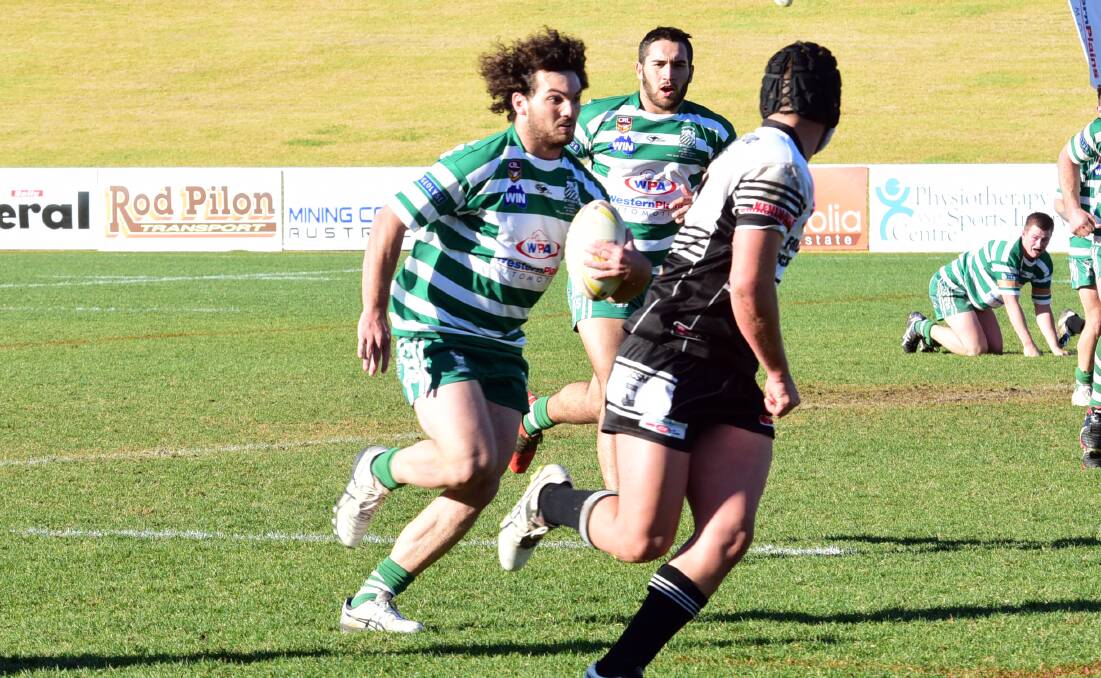 CHANGING TUNE: Billy Sing, pictured against Forbes in Group 11 last season, will play the same town in rugby on Saturday. Photo: BELINDA SOOLE