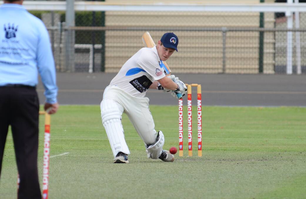 POWER: Jordan Moran is one of a number of batting threats in the Dubbo side which heads to Parkes on Sunday for round three of the Western Zone Premier League. Photo: BELINDA SOOLE