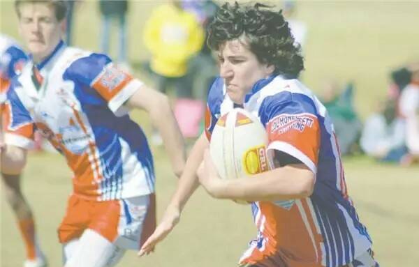Daniel McDougall in action for the PCYC under 13s in during his time in Dubbo junior footy in 2012. File picture