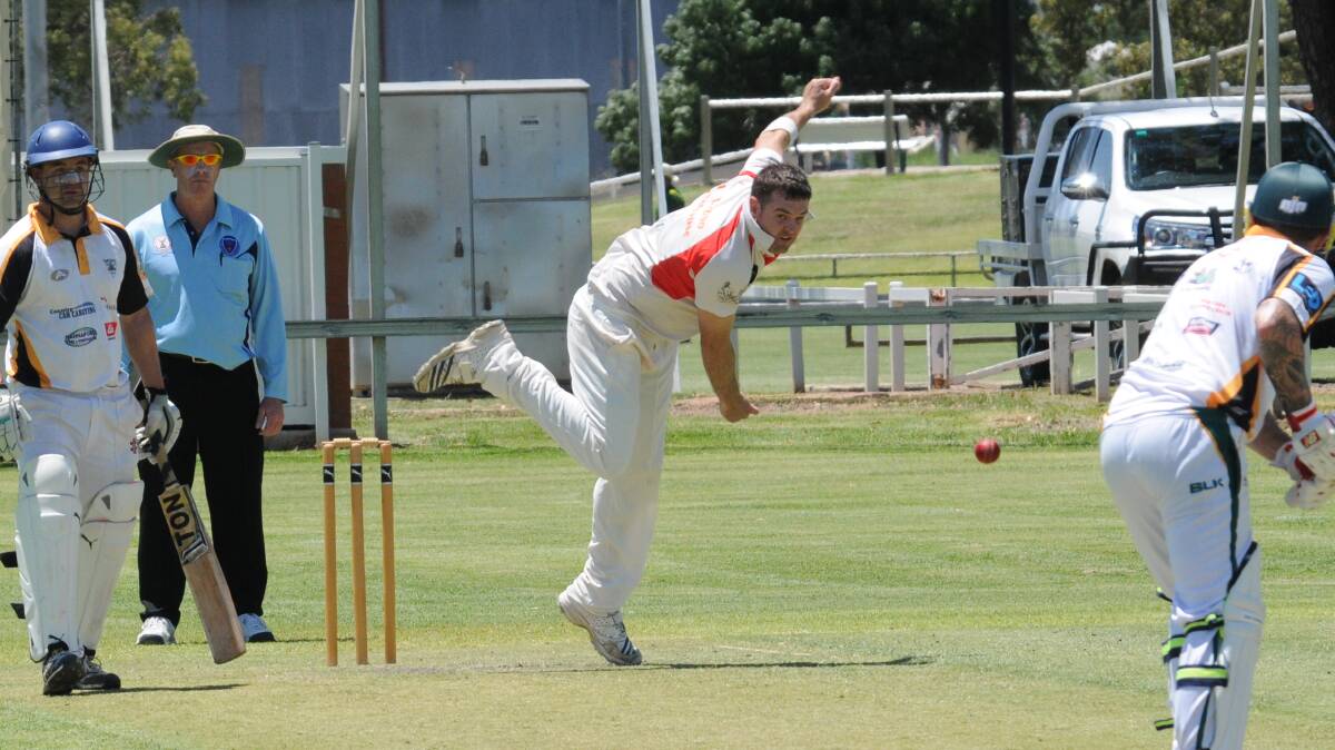 STEAMING IN: Ben Semmler was back among the wickets during RSL-Colts' win over Newtown last weekend and will be key again when his side meets CYMS on Saturday. Photo: PAIGE WILLIAMS
