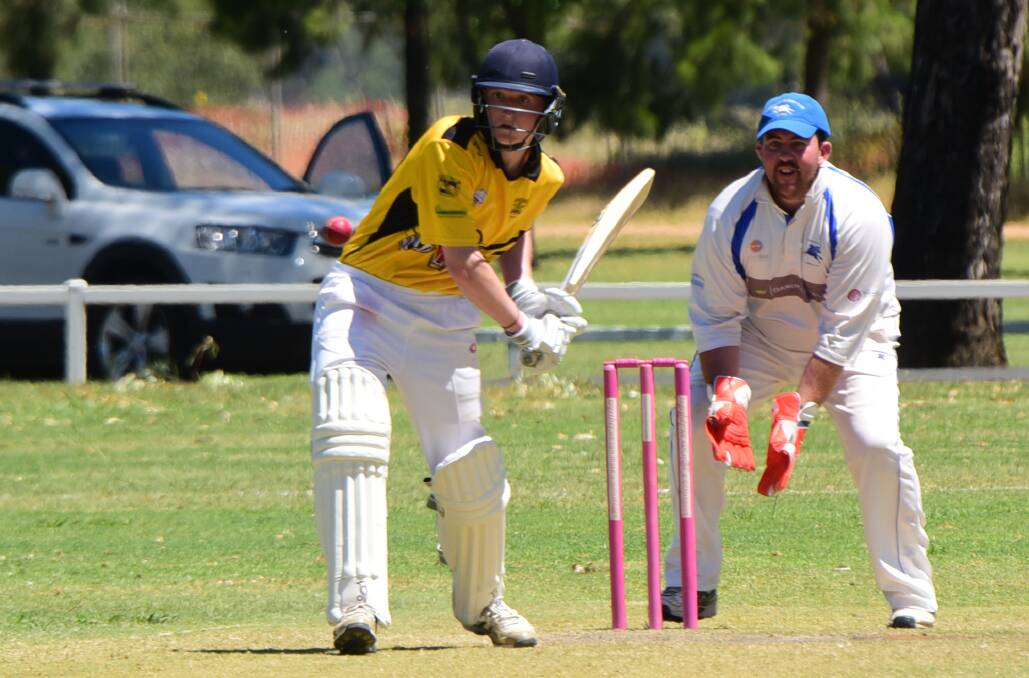 CENTURION: Charlie Kempston was a standout for Newtown on Saturday and made a classy and determined hundred for the Tigers during a win over Macquarie at Lady Cutler 2. Photo: BELINDA SOOLE