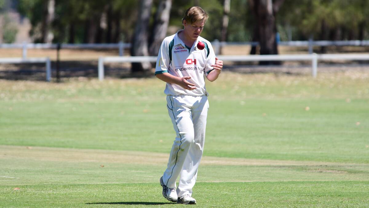DOING A JOB: Sam Knaggs claimed 2/24 from 11 overs for CYMS on Saturday and was part of a pace attack which put the Cougars in a strong position. Photo: BELINDA SOOLE
