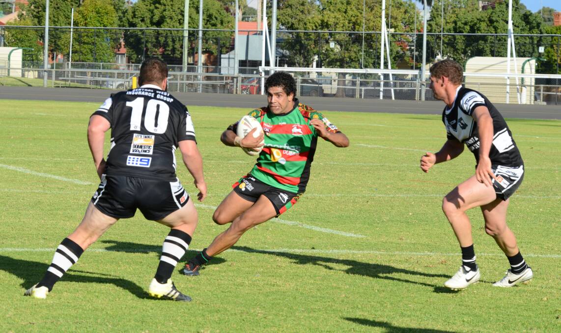 FULL OF EFFORT: Warren Peachey and Dubbo Westside showed improvement on Sunday but Forbes was still too strong. Photo: BELINDA SOOLE