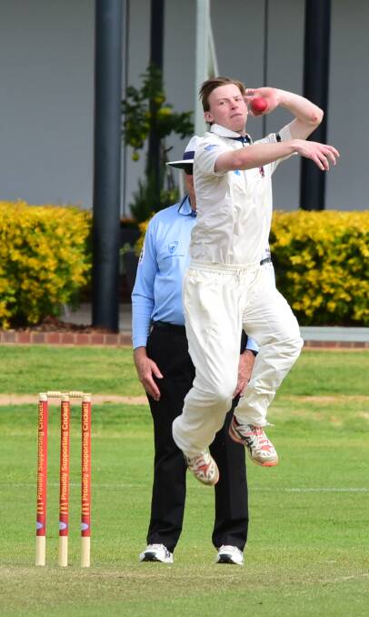 EDGED OUT: Ryan Peacock and Western Zone were unable to defeat Newcastle at No. 2 Oval during day one of the Country Colts Championships. Photo: BELINDA SOOLE