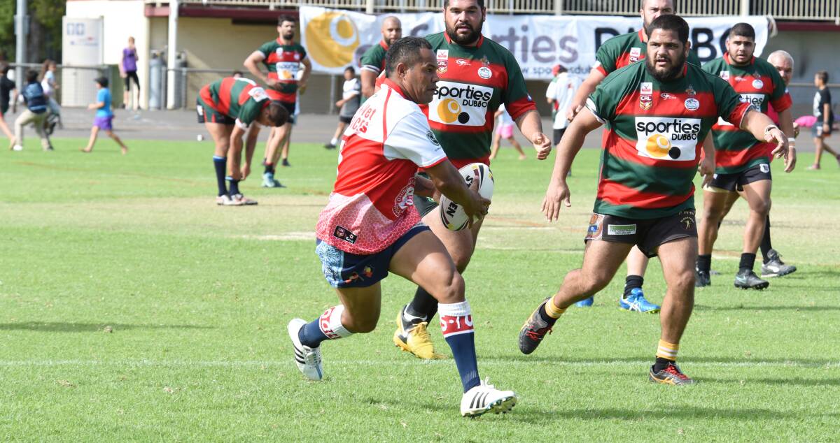 STEPPING UP: Mick Louie and the Narromine Jets are yet to win in 2017 and face a huge test on Sunday against the defending premiers. Photo: BELINDA SOOLE