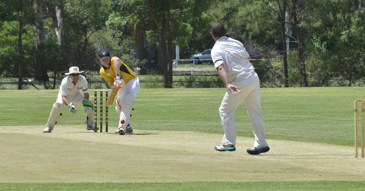 VALIANT: Nathan Merchant made a fighting half century for Newtown on Saturday but it wasn't enough as his side was beaten by a South Dubbo side which continues to gain ground on the sides above it. Photo: PAIGE WILLIAMS