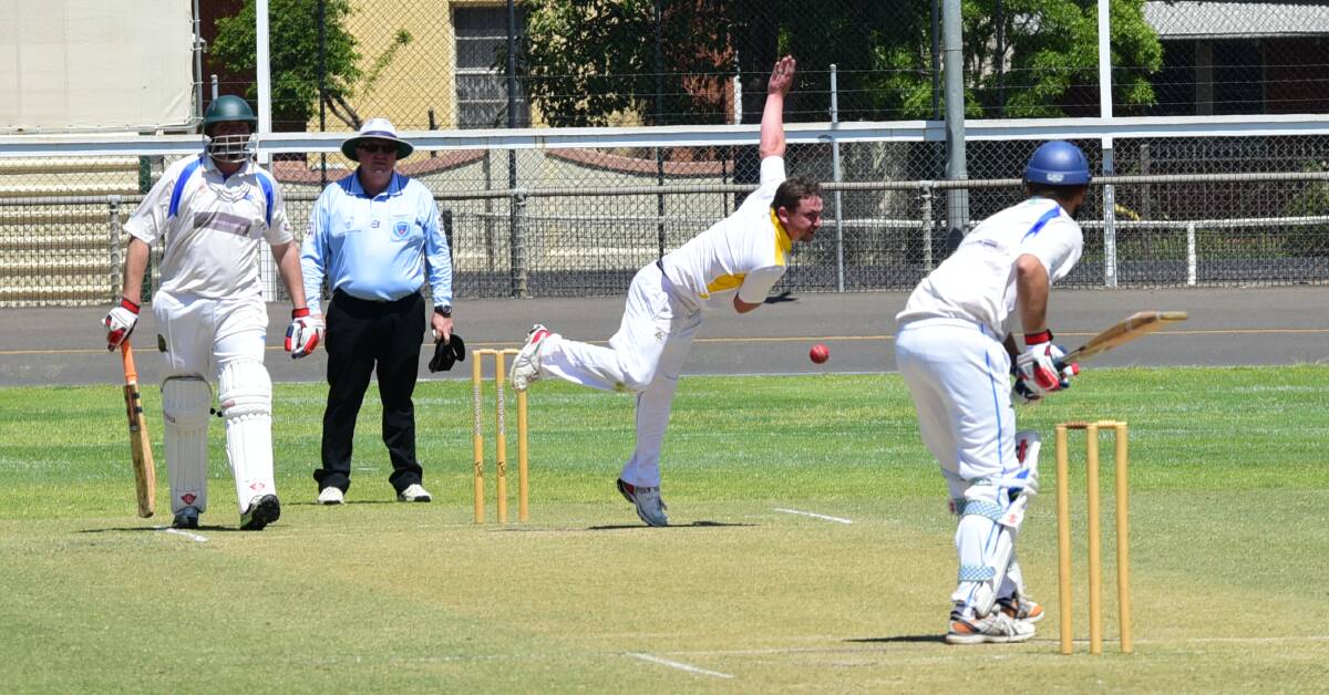 STEPPING UP: With no Mat Skinner, the likes of Troy Tracey (pictured) will be needed to bowl a few extra overs for Newtown on Saturday. Photo: PAIGE WILLIAMS