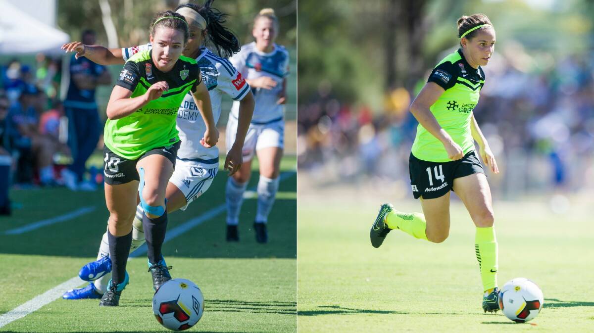 WINNING: Dubbo products Grace Maher (left) and Ashleigh Sykes have both had busy off-seasons.
