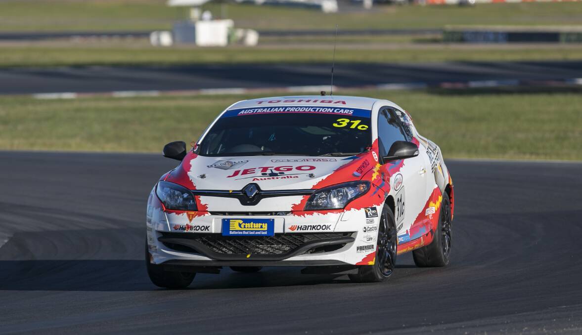 ON A ROLL: Tyler Everingham teamed up with Michael Almond to win the Class C division during racing at Winton on the weekend. Photo: APC/RICHARD JOHNSTON