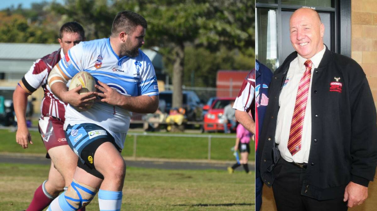 CHANGES: Incoming Macquarie coach Dylan Hill and new club president Ross McDemrott (right).