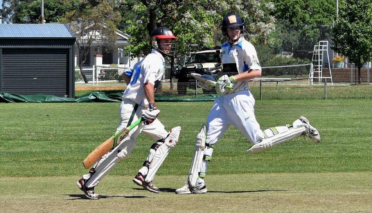 MISSED OUT: Dubbo batsmen Jordan Peacock (L) and Henry Railz couldn't stop Western suffering defeat on Sunday. Photo: JENNY KINGHAM