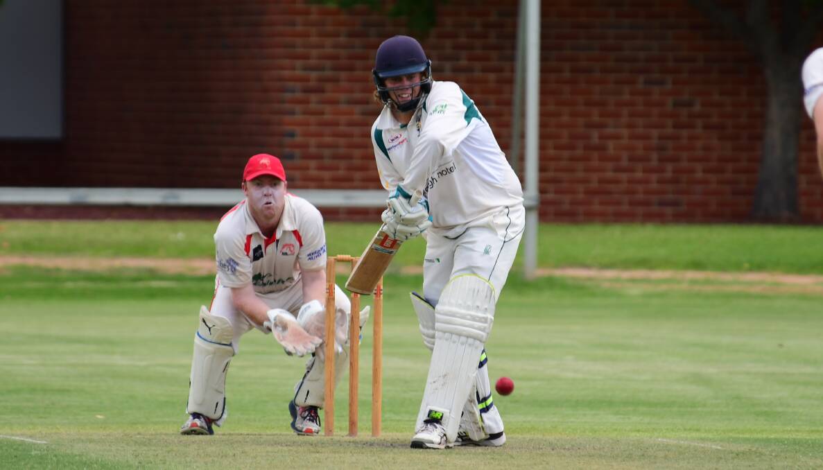 VALIANT: Thomas Nelson produced a fine knock on Sunday but it was one of few highlights for Dubbo. Photo: BELINDA SOOLE