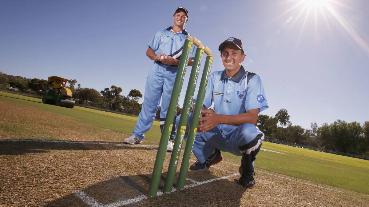 BACK AGAIN: Ben Patterson (back) and Marty Jeffrey will also play for NSW next week. Photo: CRICKET AUSTRALIA