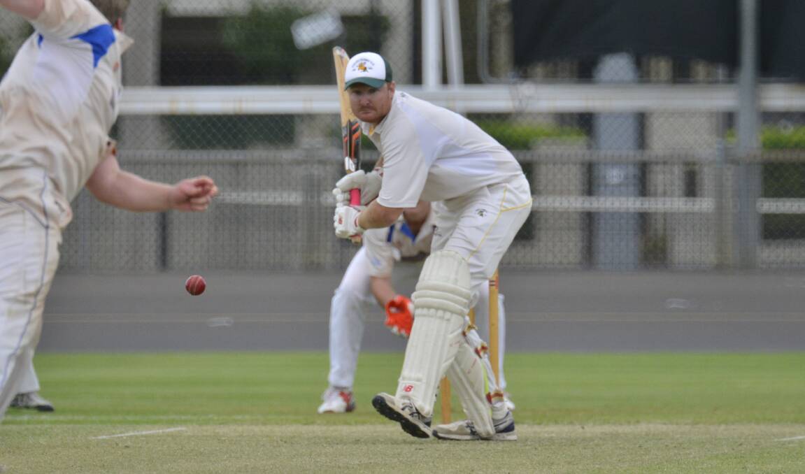 RUNS FOR FUN: Mitch Bower's century on Saturday capped off an incredible month with the willow. Photo: PAIGE WILLIAMS