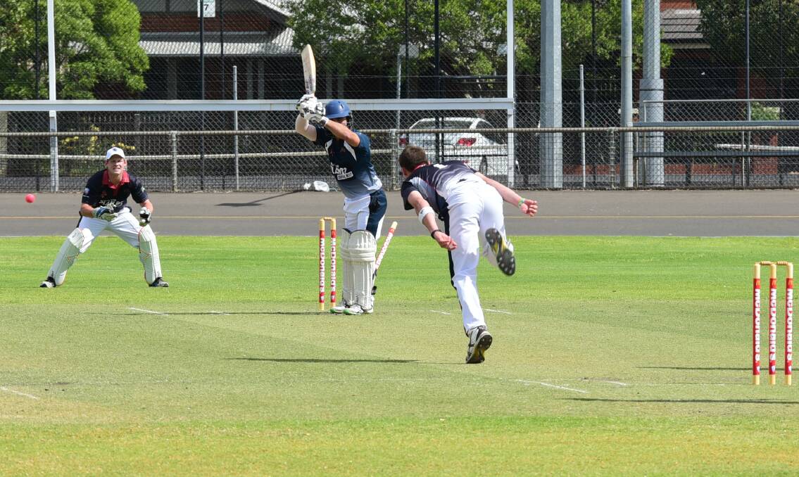 RATTLED HIS CASTLE: The moment when Ben Patterson bowled Central West's Joey Coughlan was a real highlight but unfortunately for the Orana side Patterson had overstepped the mark and it was deemed a no ball. Photo: PAIGE WILLIAMS
