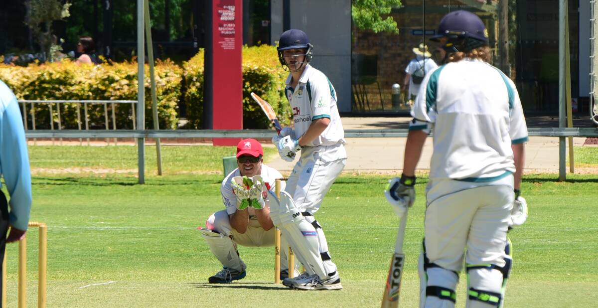 ALL-ROUND EFFORT: Ben Knaggs was again strong for Dubbo in the Brewery Shield, finishing as the equal top-scorer while he also claimed 2/26 from 10 overs with the new ball. Photo: BELINDA SOOLE