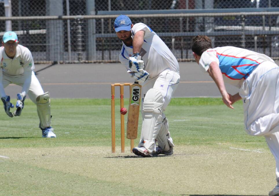 STEPPING UP: Nic Cosier is part of a Macquarie batting lineup which will be without Dan Medway and captain Kieran Brien on Saturday. Photo: PAIGE WILLIAMS