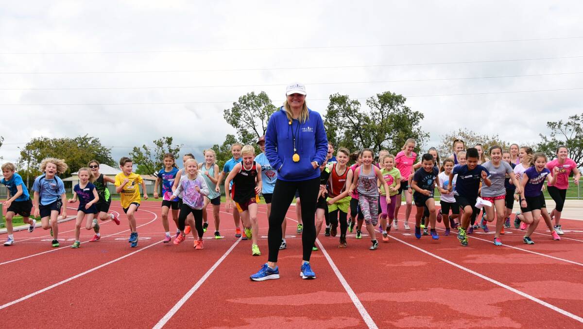 MASTER COACH: Melinda Gainsford-Taylor at a coaching clinic at Dubbo's Barden Park last year. Photo: PAIGE WILLIAMS