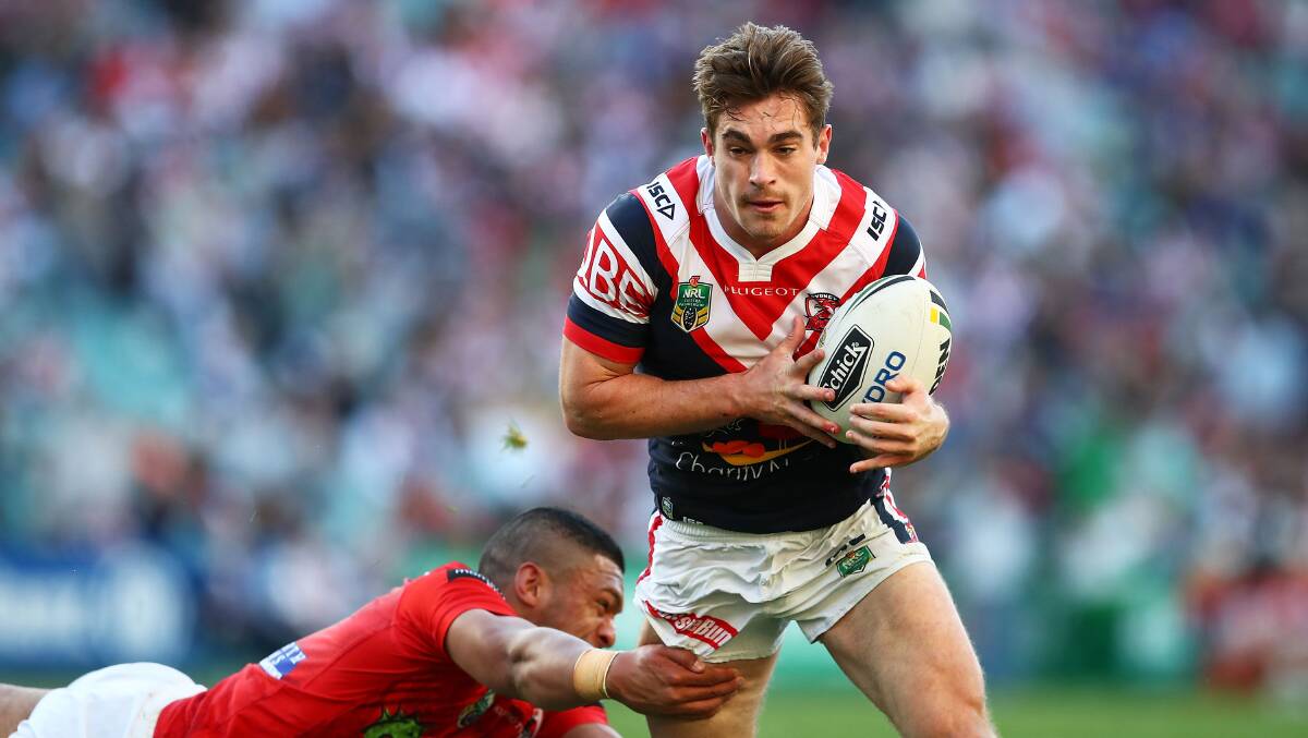 MOMENT TO TREASURE: Connor Watson, pictured in action for the Sydney Roosters, will be playing for his family this weekend. Photo: GETTY IMAGES