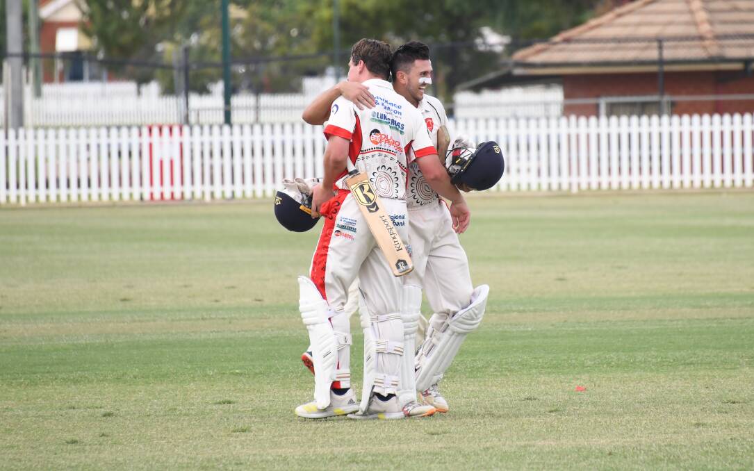 RSL Colts captain Marty Jeffrey celebrates after hitting the winning runs in last season's grand final. Picture by Amy McIntyre