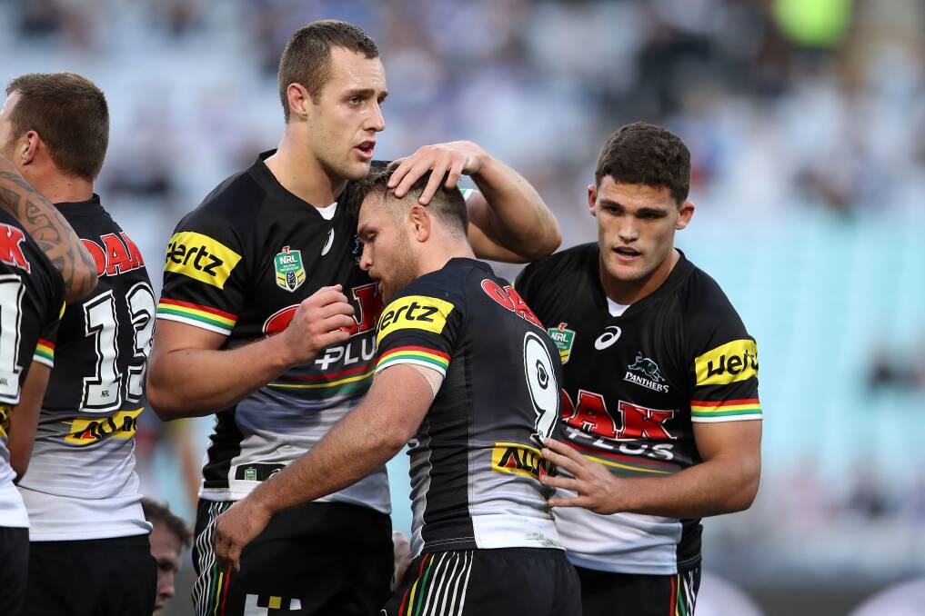 LEADING THE WAY: Dubbo product Isaah Yeo (left) has been a standout for Penrith this year, playing some of the best footy of his career. Photo: GETTY IMAGES