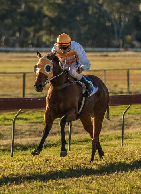 EMPHATIC: I'm Imogen powers towards victory at Coonabarabran.