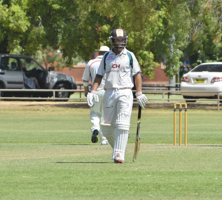 KEY MAN: Ryan Medley led from the front on Saturday and made a classy 83 as CYMS posted 215 and then claimed two late wickets to take the upper hand against Rugby at No. 3 Oval. Photo: BELINDA SOOLE