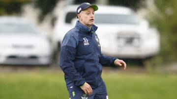 Michael Maguire, pictured at Canberra Raiders training last season, is now the NSW Origin coach. Picture by Keegan Carroll
