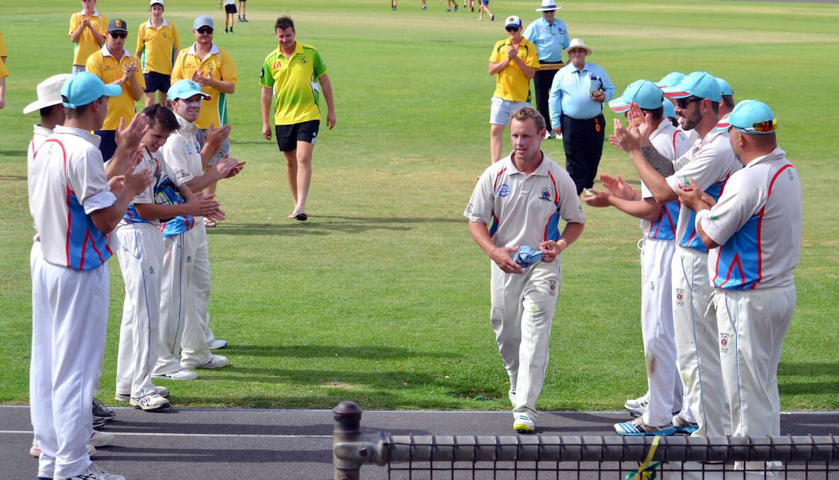 STANDOUT: Teammates and opposition alike applauded Jordan Moran when he walked off on Sunday. Photo: NICK GUTHRIE