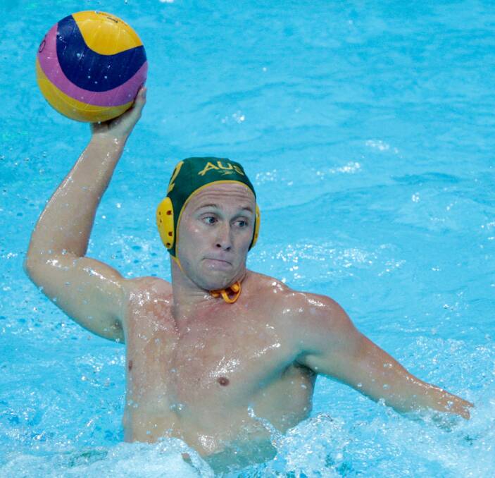 ONE OF THE BEST: Richie Campbell, pictured competing for the Australian Sharks side at this year's Rio Olympics, will help promote the sport of water polo in the Central West later this month. Photo: GETTY IMAGES